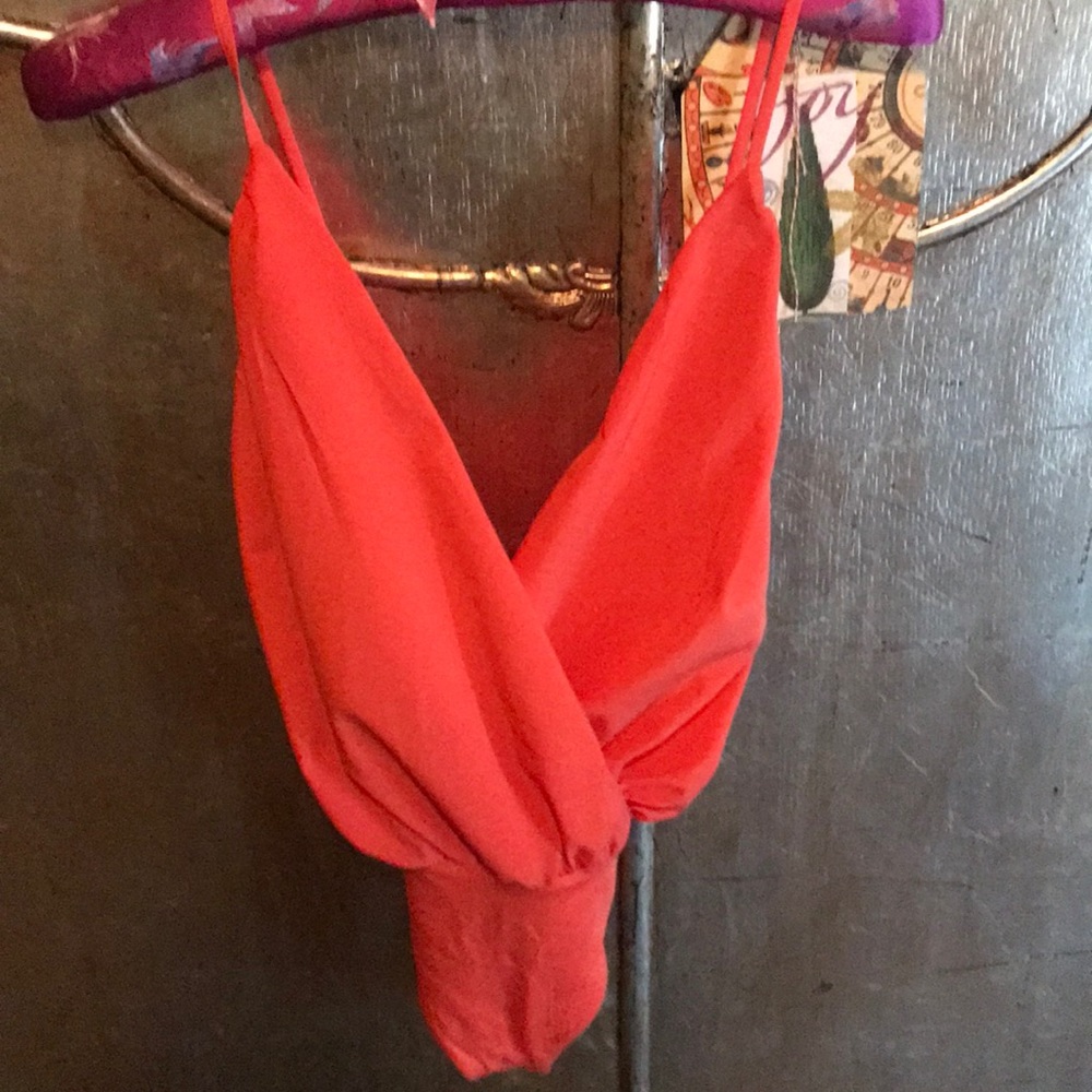 Orange bodysuit